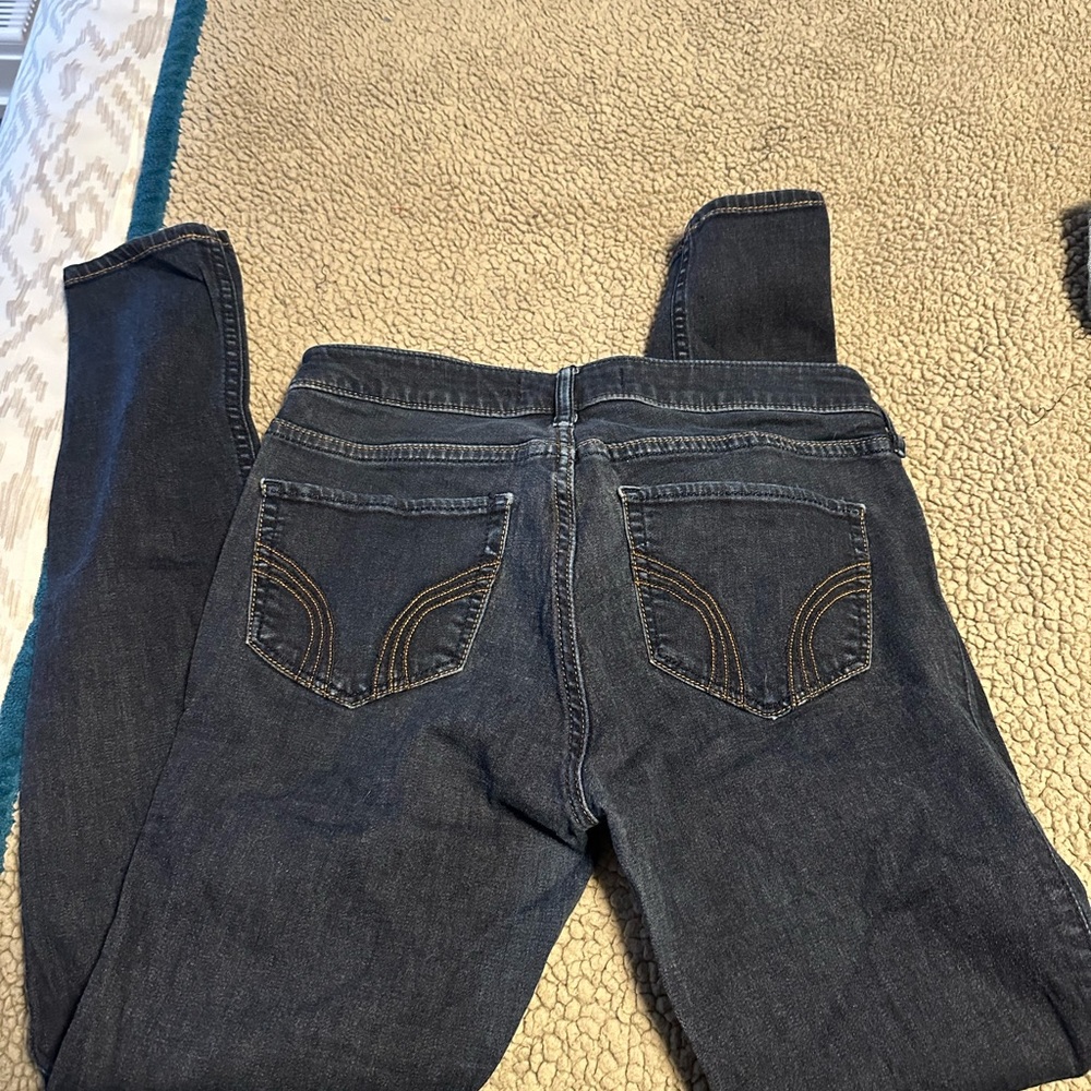 Hollister Dark Blue Skinny Jeans Size 7R